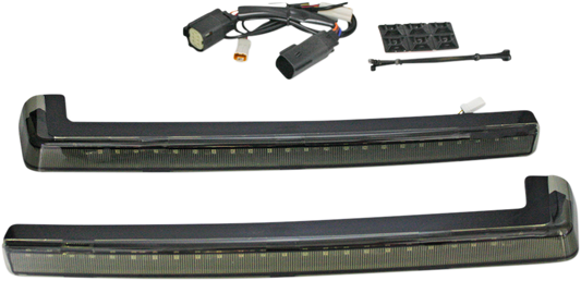 CUSTOM DYNAMICS LED Run/Brake/Turn Tour-Pak® Arms - Smoke Lens - '14-'25 PB-TP-ARM-14S