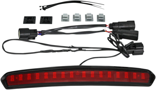 CUSTOM DYNAMICS Tour Pack Lid Light - Black/Red CD-TP-LID-BR