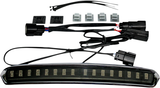 CUSTOM DYNAMICS Tour Pack Lid Light - Chrome/Smoke CD-TP-LID-CS