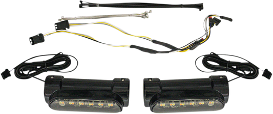 CUSTOM DYNAMICS Engine Guard Light - Black - FLH CD-CB-AW-BCM-B