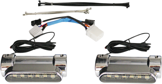 CUSTOM DYNAMICS Engine Guard Light - Chrome - '97-'13 FLH CD-CB-AW-HD-C