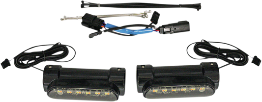 CUSTOM DYNAMICS Engine Guard Light - Black - '10-'13 FLHX CD-CB-AW-SS6-B