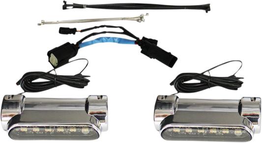 CUSTOM DYNAMICS Engine Guard Light - Chrome - '09-'13 CVO CD-CB-AW-SS8-C