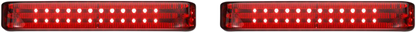 CUSTOM DYNAMICS Saddlebag LED Lights - Sequential - Black/Red PB-SBSEQ-SS6-BR