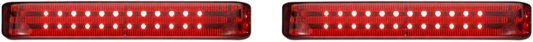 CUSTOM DYNAMICS Saddlebag LED Lights - Sequential - Black/Red PB-SBSEQ-SS6-BR