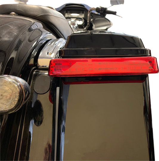CUSTOM DYNAMICS Saddlebag LED Lights - Sequential - Chrome/Red PB-SBSEQ-HD-CR