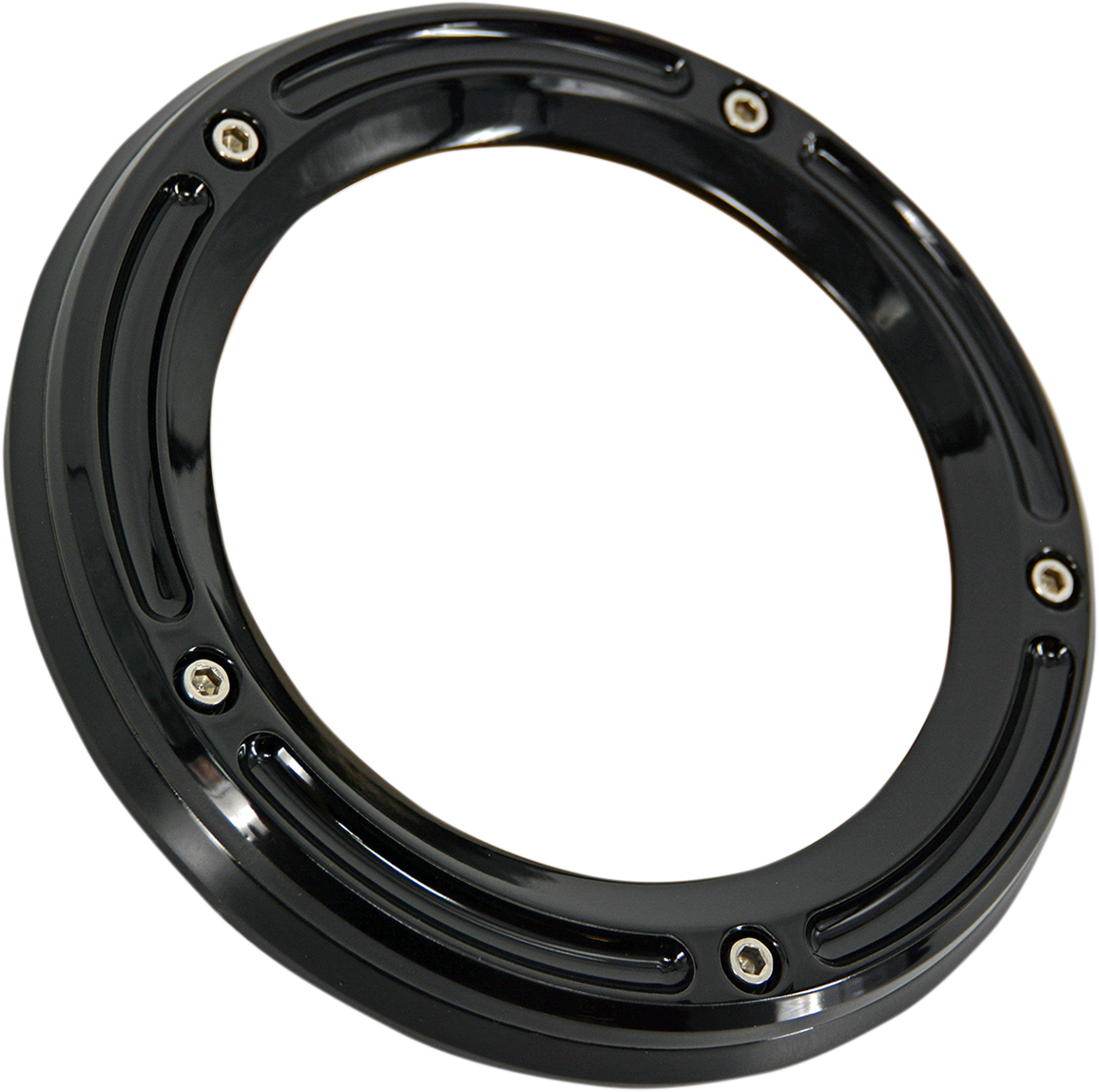TRASK Assault Derby Cover with Window - Gloss Black - Big Twin TM-0040BK