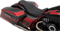 DRAG SPECIALTIES SEATS Forward Positioned Predator 2-Up Seat - Double Diamond - Silver Stitched - FL '08-'23 0801-1266