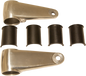 EMGO Headlamp Mounting Brackets - Polished 66-35830