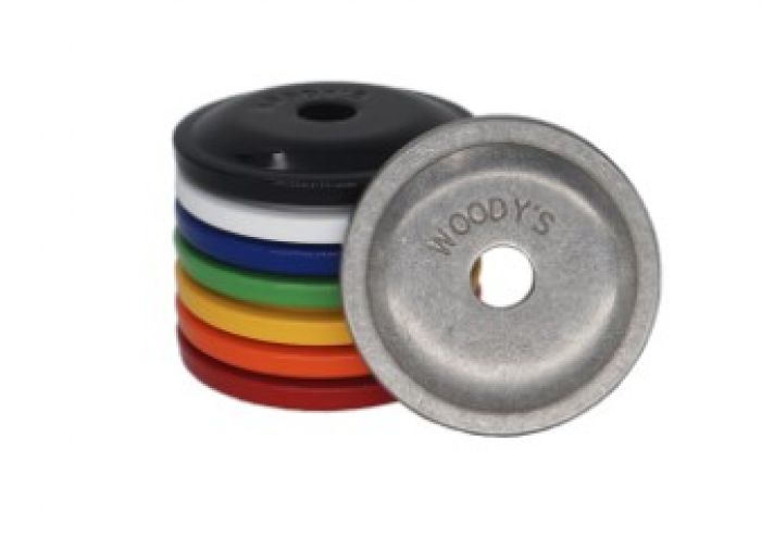 WOODYS ARG-3775-6 Round Grand Digger Aluminum Support Plates - Set of 6