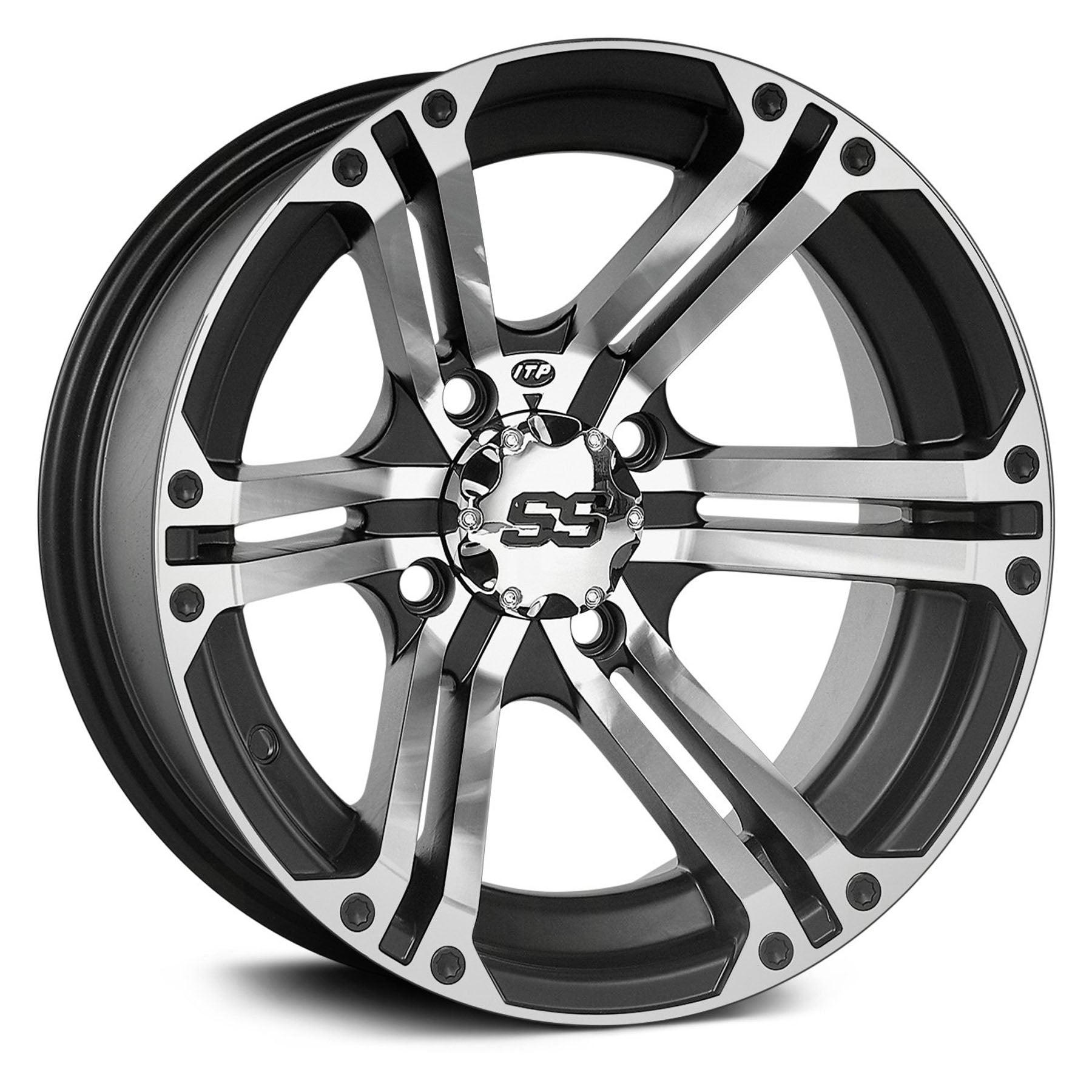 ITP SS Alloy SS212 14x6 Machined Wheel (Part Number 1422232404B)