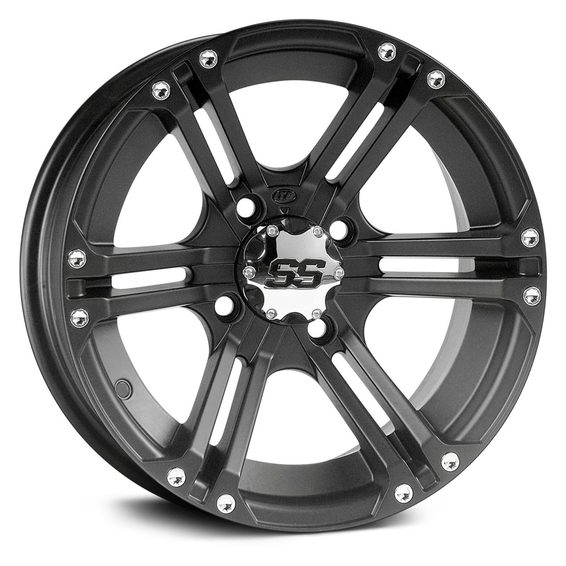 ITP SS Alloy SS212 14x8 Black Wheel - Part Number 1422235536B