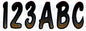 3" LETTER & NUMBER KIT BEIGE / BLACK