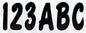 3" LETTER & NUMBER KIT BURGUNDY / BLACK