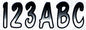 3" LETTER & NUMBER KIT WHITE / BLACK