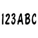 3" LETTER & NUMBER KIT SOLID BLACK