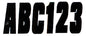 3" BLOCK LETTER & NUMBER KIT SOLID BLACK