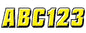 2" LETTER & NUMBER KIT YELLOW / BLACK