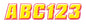 2" LETTER & NUMBER KIT YELLOW / RED