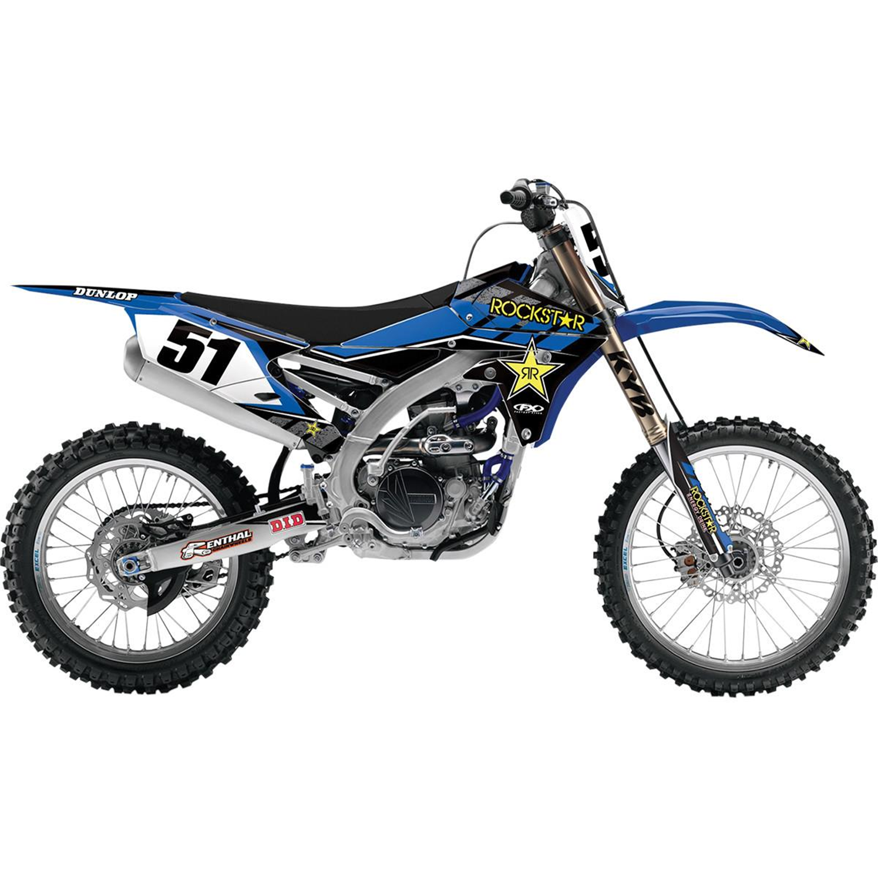 FX 16 ROCKSTAR COMPLETE SHROUD/TRIM/LOWER FORK GRAPHIC KIT