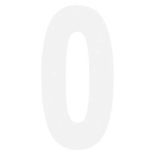FX 2015 NUMBERS STANDARD 8" WHITE 0