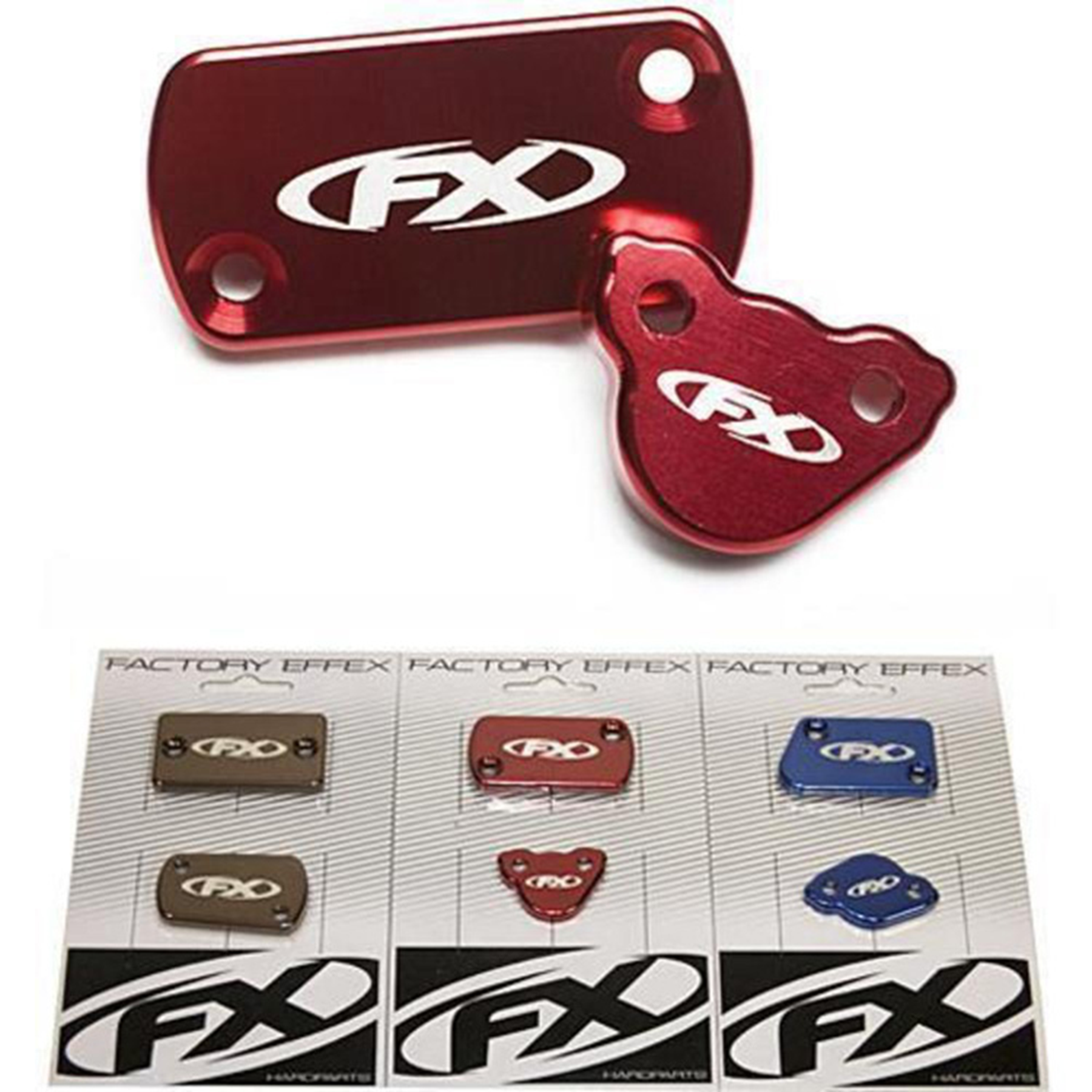 FX BRAKE RESERVOIR KITS (FRONT AND REAR RESERVOIR COVERS)