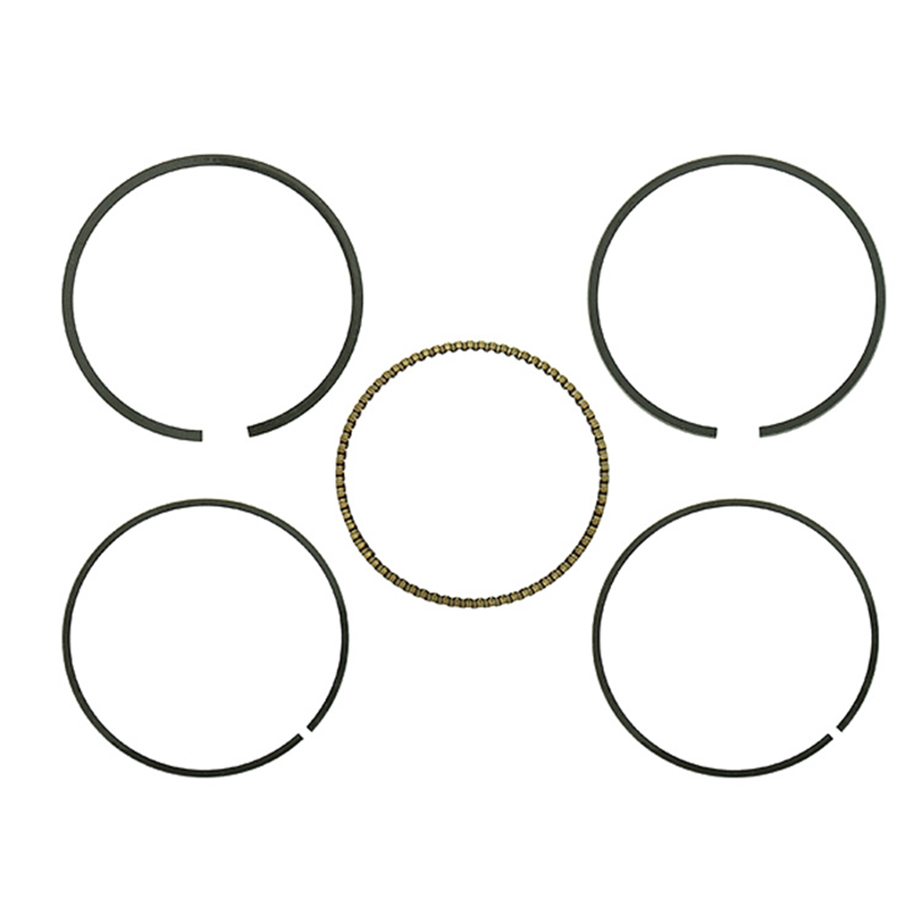 NAMURA Piston Ring Set for CAT, Kawasaki, KYMCO – 73.2mm (+0.50) | Part Number NA-20005-2R