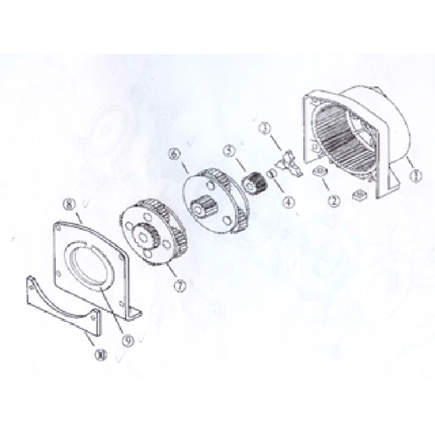 DRUM SUPPORT PLATE KIT FOR 3000 LB. WINCH