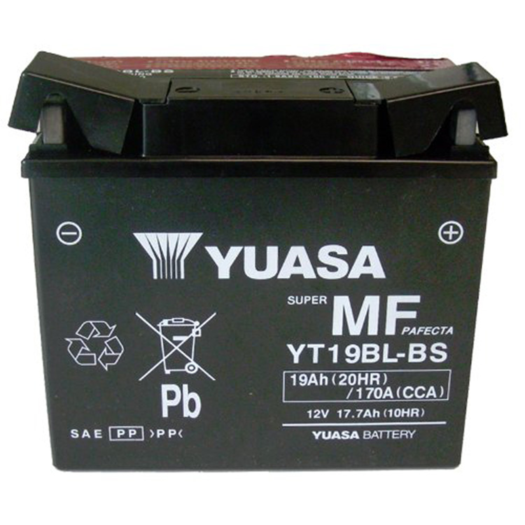 YUASA YT19BL-BS Maintenance Free Motorcycle Battery