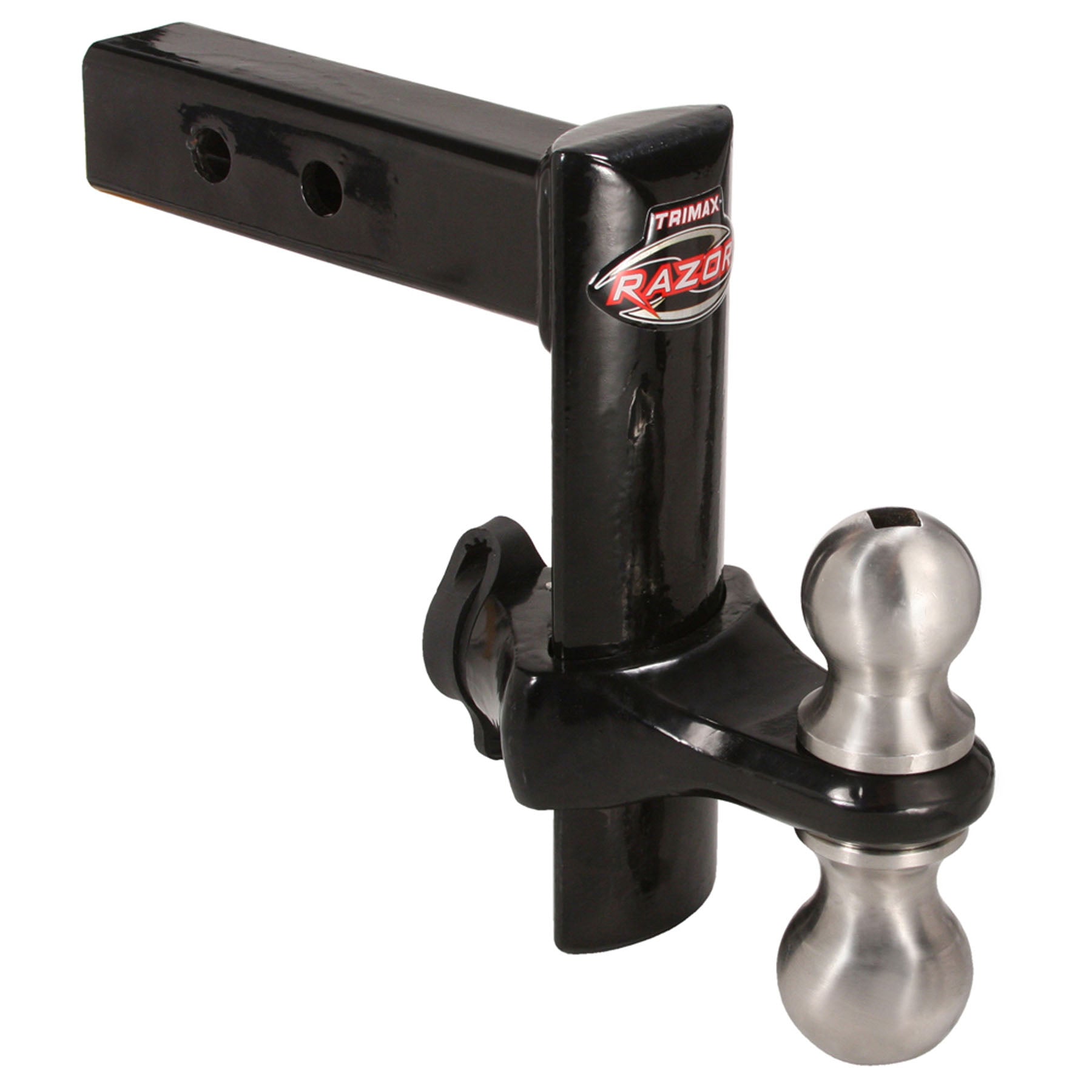 TRIMAX Razor 8-inch Powder Coat Boat Black Drop Hitch — Part Number TRZ8PB