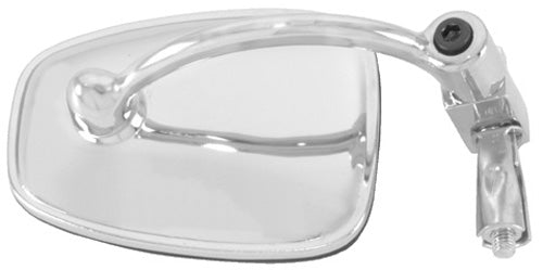 EMGO POLARIS ATV HANDLEBAR END MOUNT MIRROR - CHROME