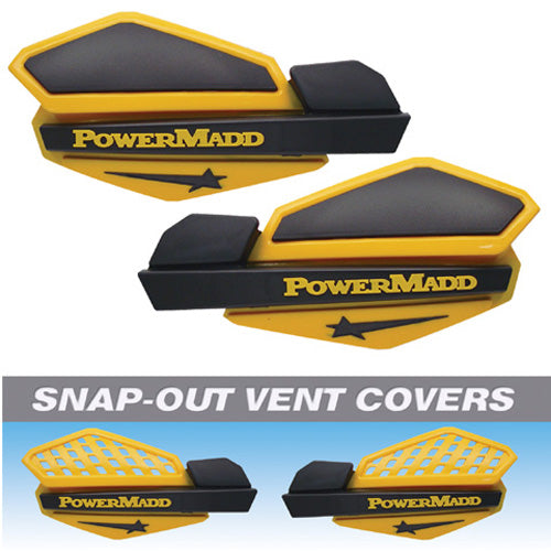 POWERMADD Star Handguard System - Yellow/Black (Part Number 34201)