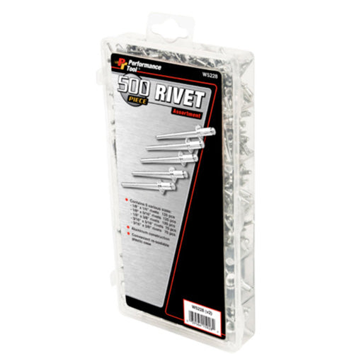 500 PC. RIVET ASSORTMENT